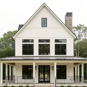 Elegant Homestead with a Welcoming Porch Embrace