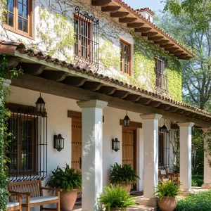 Rustic Splendor: A Sunlit Spanish Sanctuary