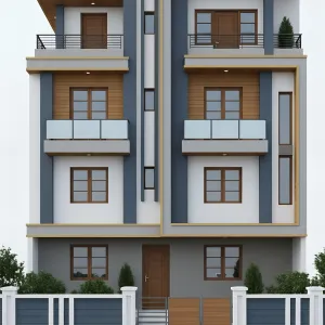 Steel-Banded Twin Balconied Rowfront