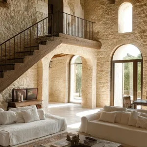 Rustic Elegance: A Cozy Italian Villa Interior