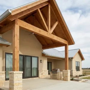 Sunwashed Timber Truss Patio Retreat