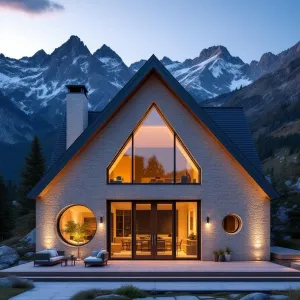 A-Frame Dream with a Moonlit Warrior View