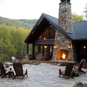 Log Cabin With Wraparound Porch