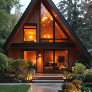 Gable House Delight: Evening Ember Vision