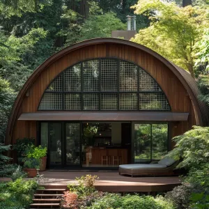 Quonset Curve Nestled in Verdant Shadows
