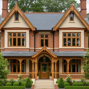 Elegant Redbrick Oasis with Charming Accents