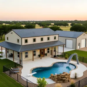 Unwind in Rustic Splendor: Splash-Ready Barn Getaway