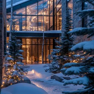 Mountain Lodge With Indoor Forest