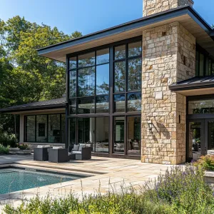 Grand Oasis of Glass and Stone