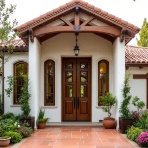 Tuscan Charmington: Wooden Door Delight