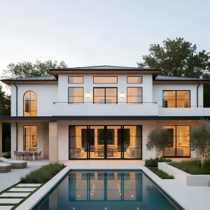 Harborlight Terrace With Sleek Pool