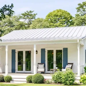 Crisp White Porch Perfection