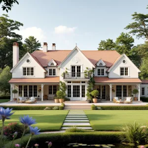 Grandiose Retreat with a Lush Green Welcome