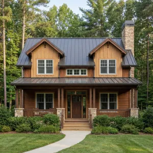 Forest Edge Timber Porch Cottage