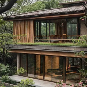 Bamboo Dreamscape: The Verdant Retreat