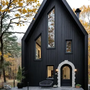 Whimsical Noir Abode in Leafy Wonderland