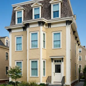 Honeyclad Mansard Corner Townhome