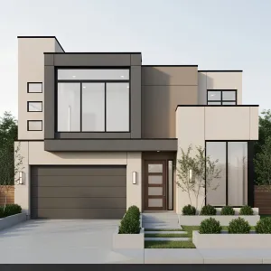 Graphite Frames Courtyard Entry