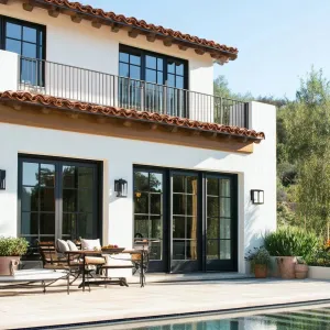 Large Sliding Glass Doors Opening to a Patio