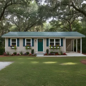 Low-Eaves Garden Porch Ranch