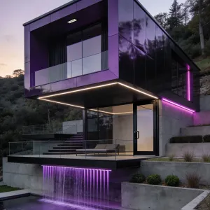 Iridescent Indigo Poolside Loft