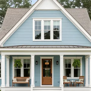 A Cheerful Coastal Cottage with a Minty Twist