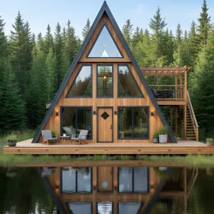 A-Frame Haven with a Lakeside View