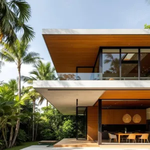 Floating Serenity: Tropical Chic Wonder