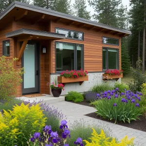 Woodland Retreat with Blossoming Boxes