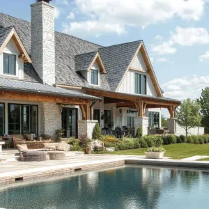 Country Chic with a Poolside Perk