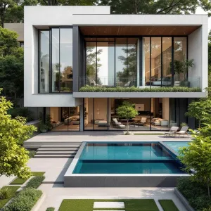 Cubist Serenity with Sapphire Waters
