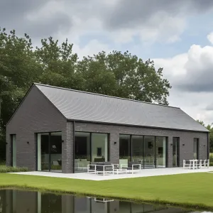 Reflective Tranquility: A Modern Barn Masterpiece