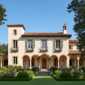 Rosy Archway Loggia Villa