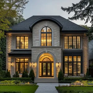 Dapper Dwelling with Illuminated Arches