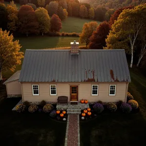 Charming Cottage Amid October’s Glory