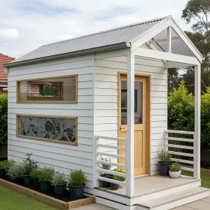 Chic Chameleon: The Perfect White Shed