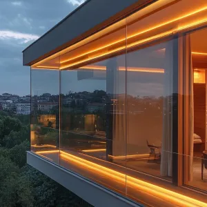 Smart Balcony With Integrated Lighting and Heating