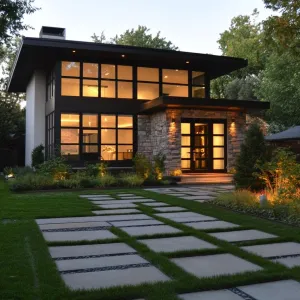 Geometric Paver Pathways