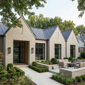 Garden Lounge House With Triple Gables