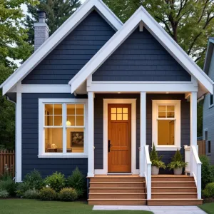 A Little Blue Bungalow in the Woods