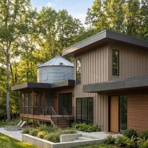 Forest Edge Modern Silo Residence