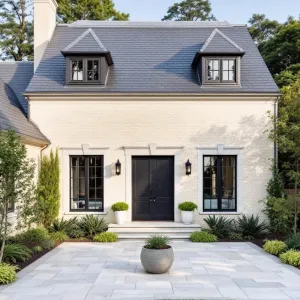 Timeless Tranquility: A French Facade Fantasy