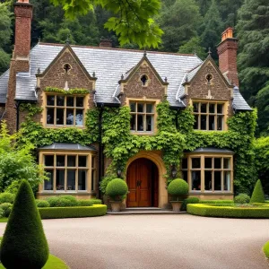 Fairytale Facade with Evergreen Charm