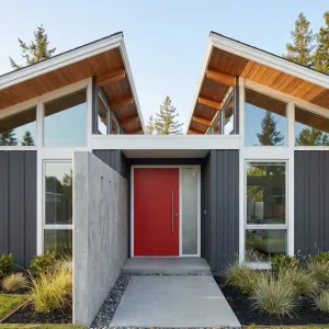 Crimson Pivot Twin-Gable Nest