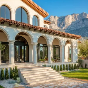 Majestic Arched Villa with Mountain Views