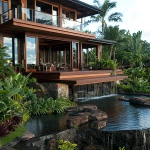 Sunset Sanctuary: Waterfall Wonder