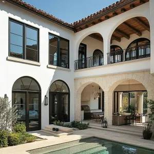 Mediterranean Poolside Paradise