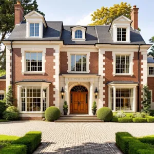Whimsical Brick Delight with Topiary Charm