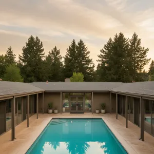 Tranquil Courtyard Pool Retreat