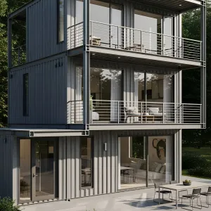 Boxy Elegance: The Steel Sanctuary